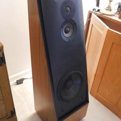 Set of Theil CS 3.5 Speakers with Maple Cabinet Exterior