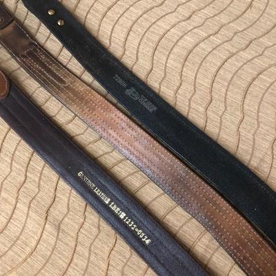 Western Wear Braided Horsehair Men's Leather Belts Size 34 lot of 3