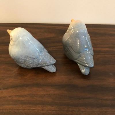 Ceramic Bird Figurines pair