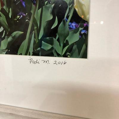 original Tulip Field Photographic print signed Dodi M. 2016