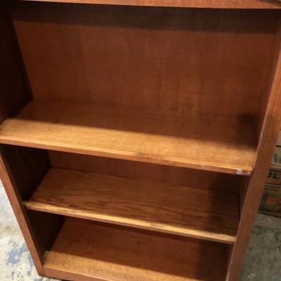 Mission style oak bookshelf