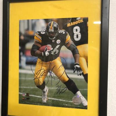 Pittsburgh Steelers Halfback Jerome Bettis autographed photo