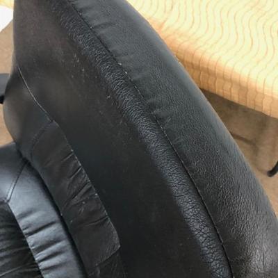 Black Leather High Back Office Chair