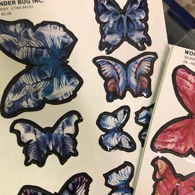 box lot of Wonder Bug Plastic Butterfly Craft Cutouts