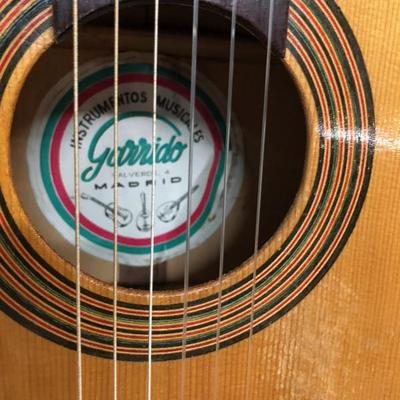 vintage Garrido Spanish Acoustic Guitar & Case