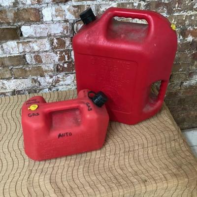 Gasoline Containers pair 1 & 5 Gallon
