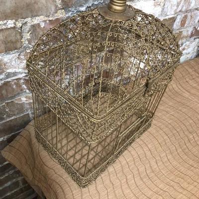 antique style Brass Wire Birdcage
