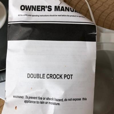 Master Gourmet Double Crock Pot