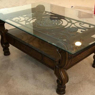Contemporary Wrought Iron Coffee Table