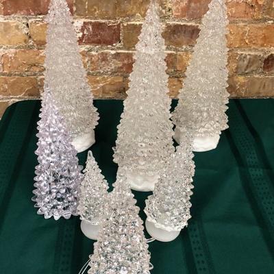 Ice Crystal LED Decorative Christmas Tree lot