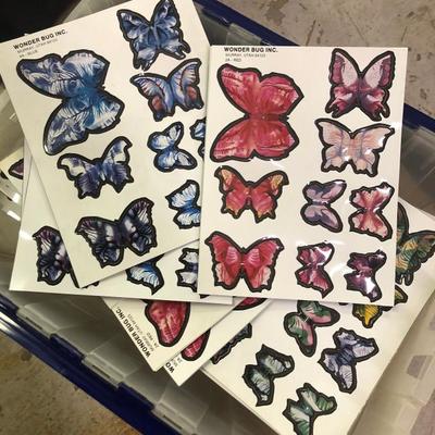 box lot of Wonder Bug Plastic Butterfly Craft Cutouts