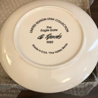 Limited Edition Utah Collection Plates bty Al Rounds pair