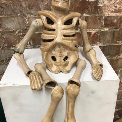 Halloween Decor Articulated Ceramic Skeleton 13