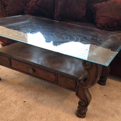 Contemporary Wrought Iron Coffee Table