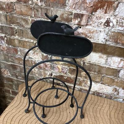 antique reproduction wrought iron Pie Stands
