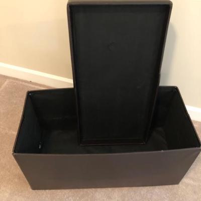 Faux Leather Storage Box