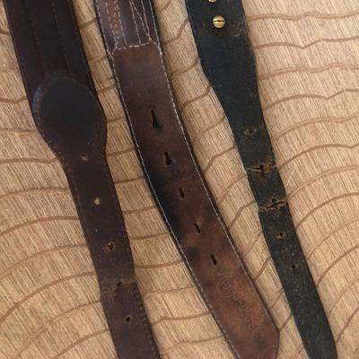 Western Wear Braided Horsehair Men's Leather Belts Size 34 lot of 3