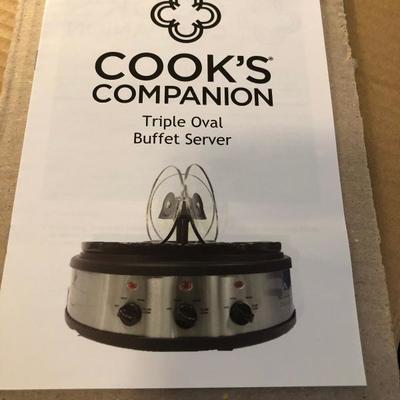 Cook's Companion Triple Oval Buffet Server