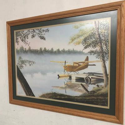 Sam Lyons Jr Aviation Art Print Morning Reflections S/N