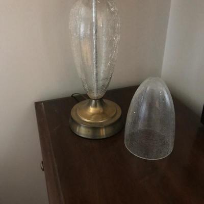 Lot 89 -  Lamp and Glass 