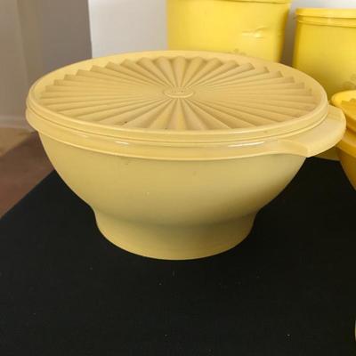Lot 38 - Yellow Vintage Tupperware 