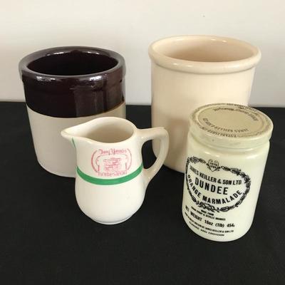 Lot 94 -  Roseville Crock, Dundee Marmalade and more 