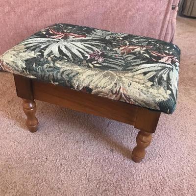 Lot 109 - Footstool and Cross Stitch Pillow