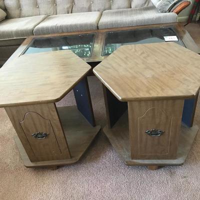 Lot 43 - Coffee Table and End Tables 