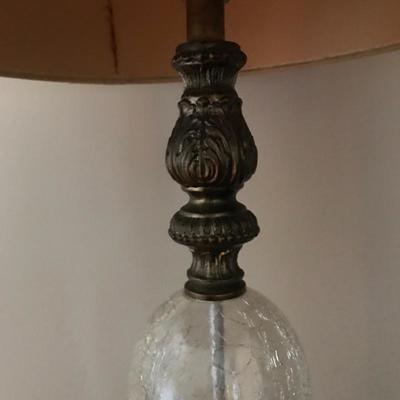 Lot 89 -  Lamp and Glass 