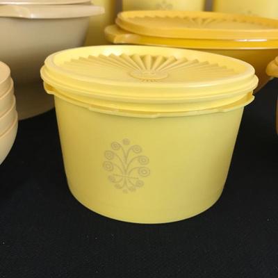 Lot 38 - Yellow Vintage Tupperware 