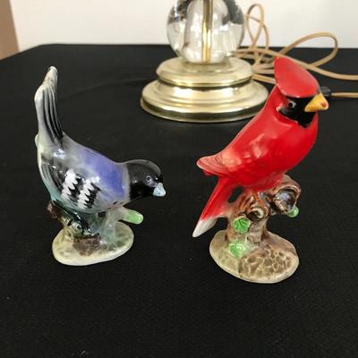 Lot 37 - Birds and Lamp 