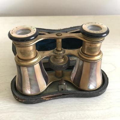 Lot 96 - Antique Opera Glasses with Pearl Inlay 