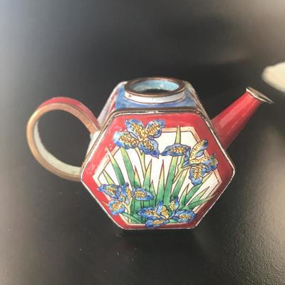 1999 Kelvin Chen Miniature Enamel Tea Pot (Item #708)