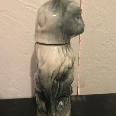 Jim Bean Bottle-Cat Grey and White