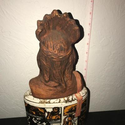 Jim Bean Bottle - Native American Chief   National Tobacco Festival