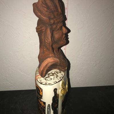 Jim Bean Bottle - Native American Chief   National Tobacco Festival
