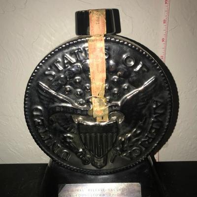 Jim Bean Bottle  Liberty Silver Dollar