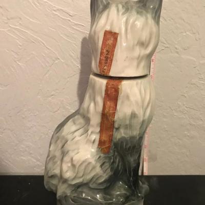 Jim Bean Bottle-Cat Grey and White