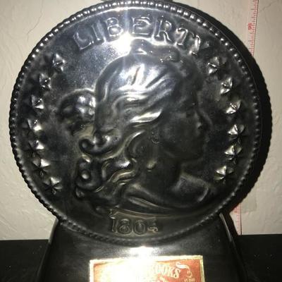 Jim Bean Bottle  Liberty Silver Dollar