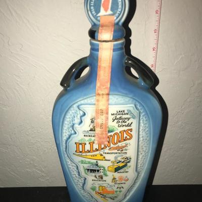 Jim Bean Bottle - Illinois Sesquicentennial