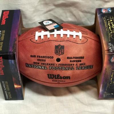 49ers vs Ravens Super Bowl XLVII Authentic NFL Game Ball ( Item 355)