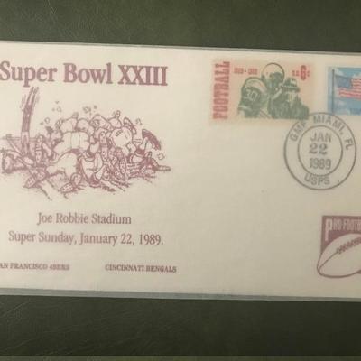 Super Bowl XXIII First Day Cover Envelope (Item 365)