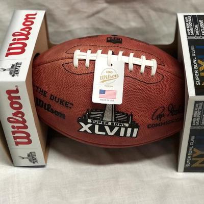 Seahawks vs Broncos Super Bowl XLVIII Authentic NFL Game Ball (Item 362)
