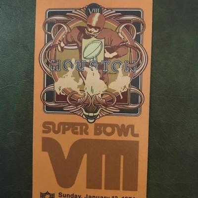 Super Bowl VIII Stadium Ticket (Item 148)