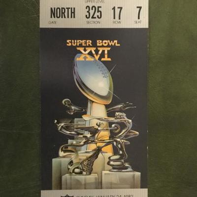 Super Bowl XVI Stadium Ticket (Item 159)