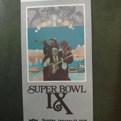 Super Bowl IX Stadium Ticket (Item #149)