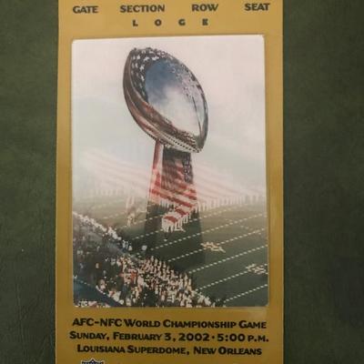 Super Bowl XXXVI Stadium Ticket (Item 181)