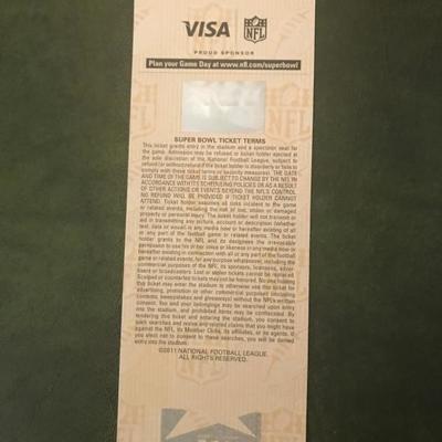 Super Bowl XLV FULL Stadium Ticket (Item 191)