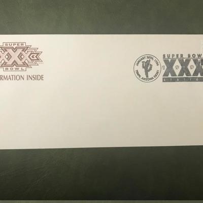 Super Bowl XXX First Day Cover Envelope (Item 302)