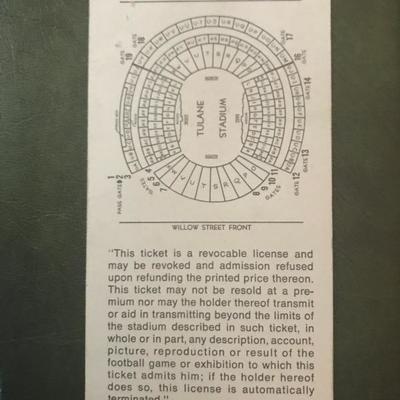 Super Bowl IX Stadium Ticket (Item #149)